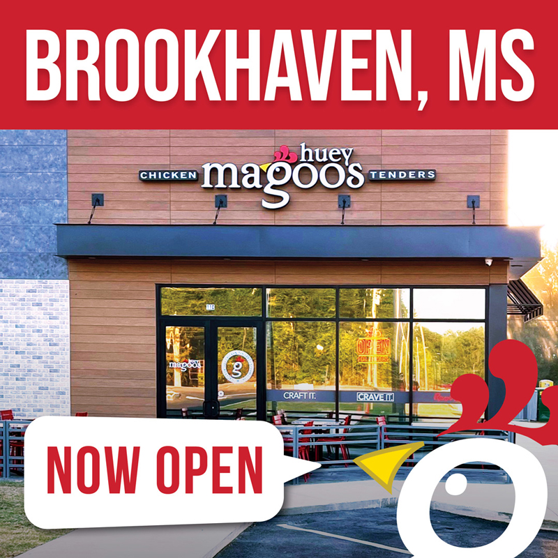 Huey Magoo's Brookhaven, MS location now open banner